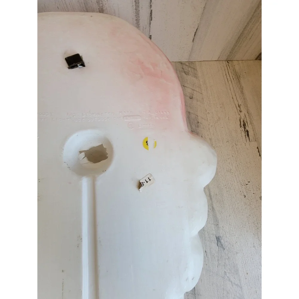 Union products Santa Claus vintage blow mold face Xmas Unique Home decor
